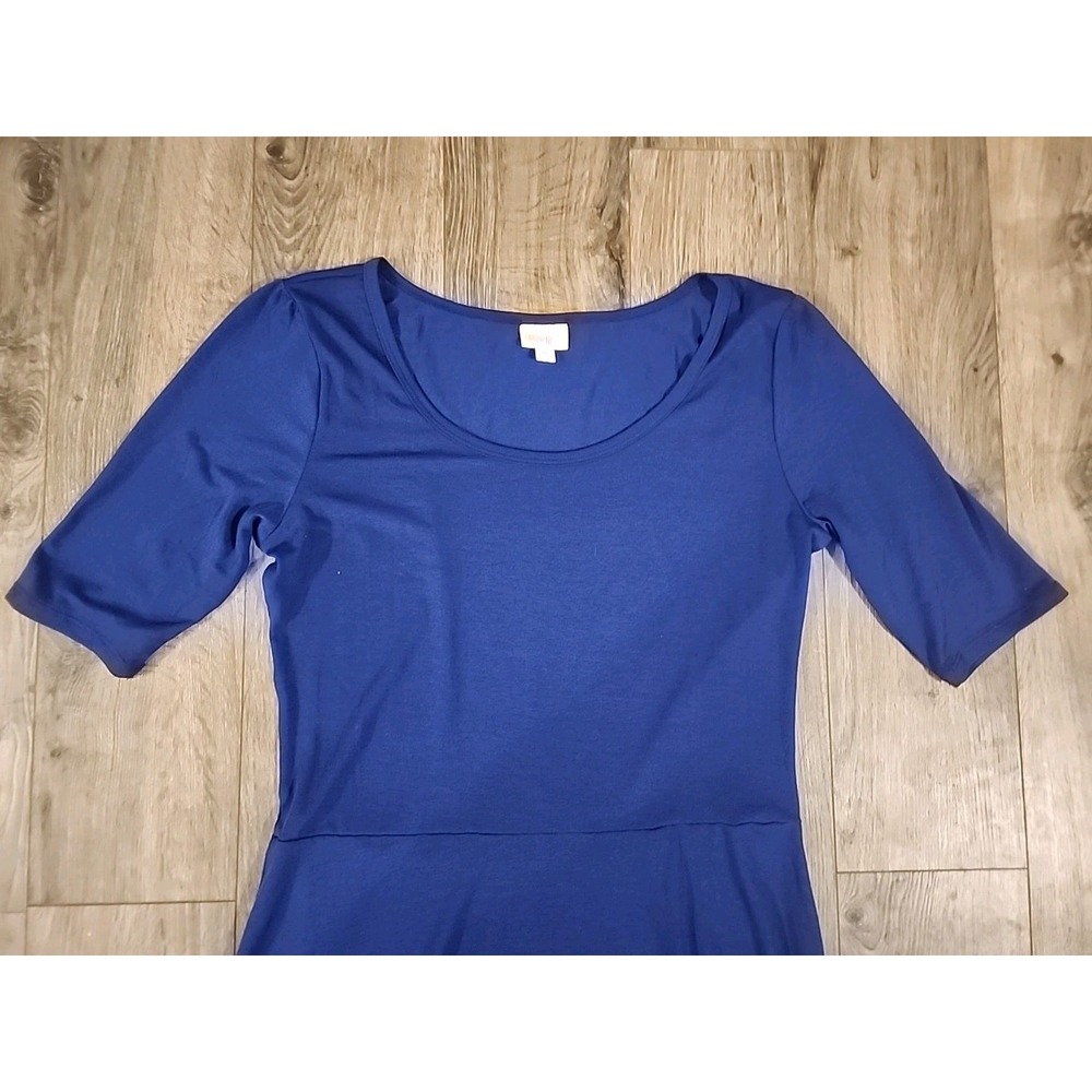 Lularoe Royal Blue Maxi Dress Sz XL - Picture 3 of 11